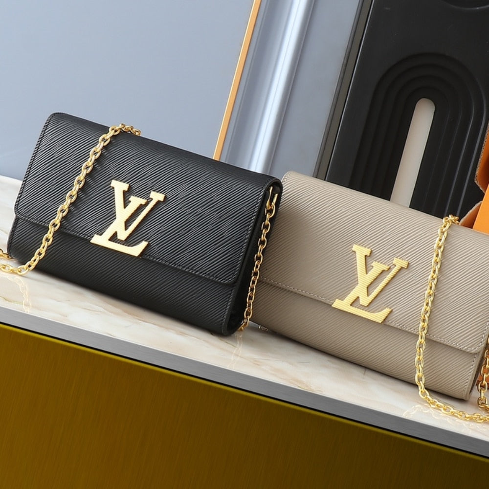 LV POCHETTE LOUISE BAG CHAMPAGNE 22CM M12789