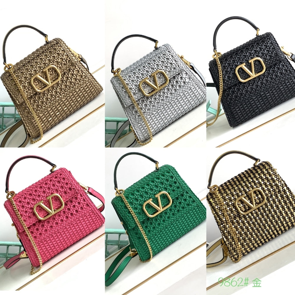 VO VLOGO TOP HANDLE BAG GREY 22CM