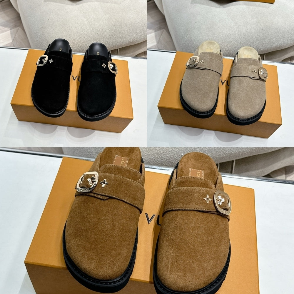 LV COSY FLAT COMFORT CLOG TOBACCO BROWN 1AGVPD