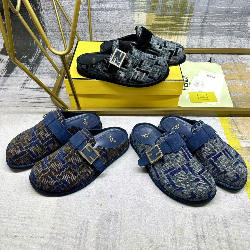 FD FEEL FF DENIM MULES BLUE 8R8448AKZPF1PZ7