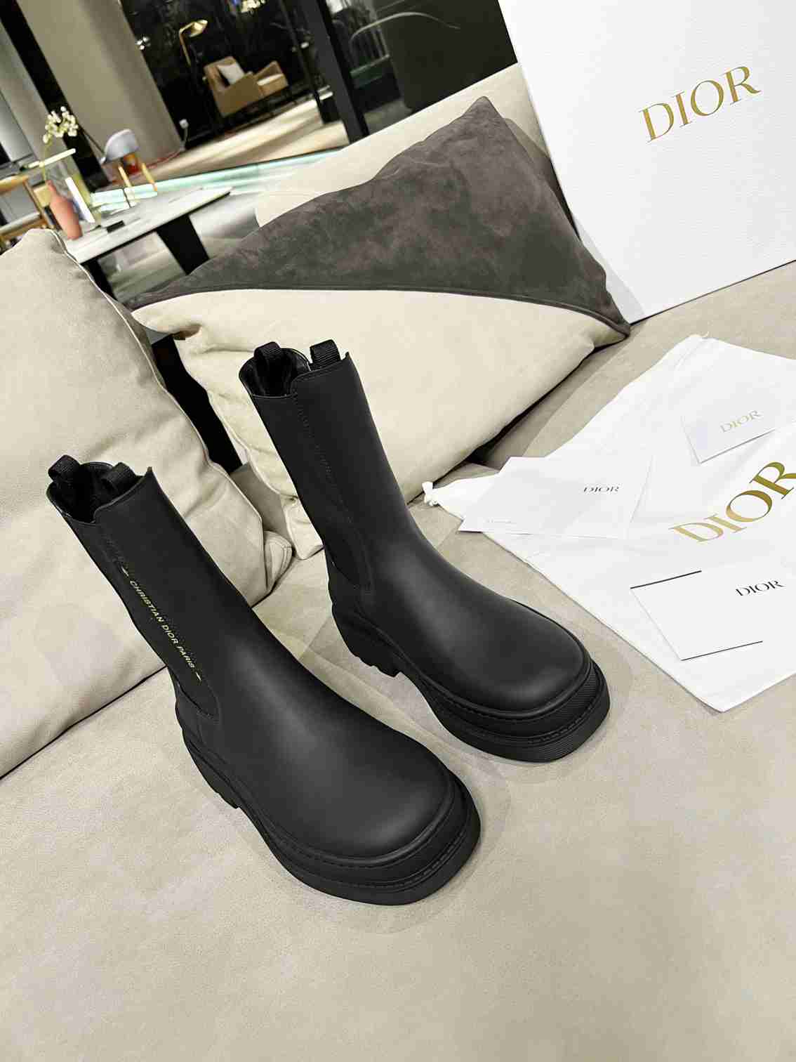 DD TRIAL ANKLE BOOTS LEATHER BLACK