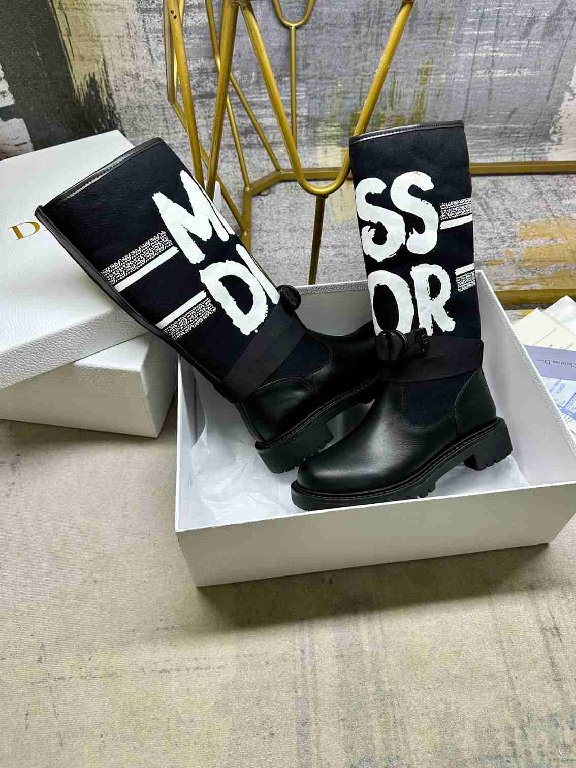 DD D MAJOR BOOT WITH MISS DD PRINT BLACK KDI929CMV S17X
