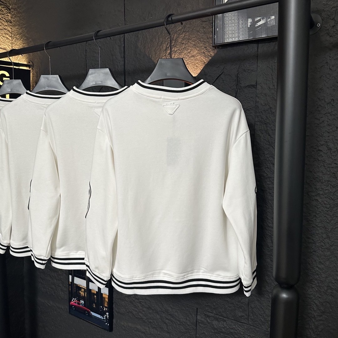 PR SWEATSHIRT WITH LOGO IN WHITE 134709SOOO1509