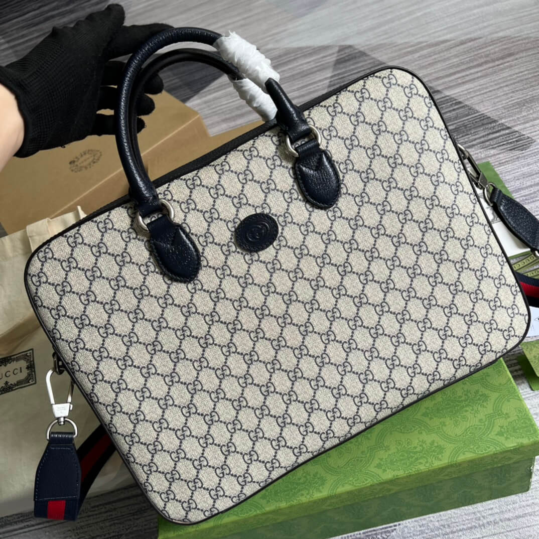 GC-674140 Handbag blue/pvc Leather Big size