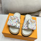 LV X TAKASHI MURAKAMI POOL PILLOW FLAT COMFORT MULE BLANC 1AGVQW