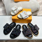 LV X TAKASHI MURAKAMI POOL PILLOW FLAT COMFORT MULE BLANC 1AGVQW