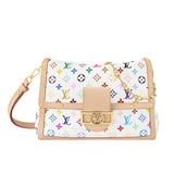 LV X MURAKAMI DAUPHINE SOFT GM MONOGRAM CANVAS WHITE 25CM M13255