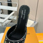 LV X TAKASHI MURAKAMI 6AM MULE BLACK 1AGWQQ
