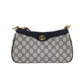 GG OPHIDIA MINI BAG BLACK AND BEIGE 19CM
