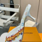 LV X TAKASHI MURAKAMI 6AM MULE WHITE 1AGWUA