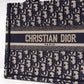 DIR1286 Book Tote CHRISTIAN mini 26.5cm Oblique blue-3 Embroidery Handbag