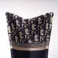 DIR1286 Book Tote CHRISTIAN mini 26.5cm Oblique blue-3 Embroidery Handbag