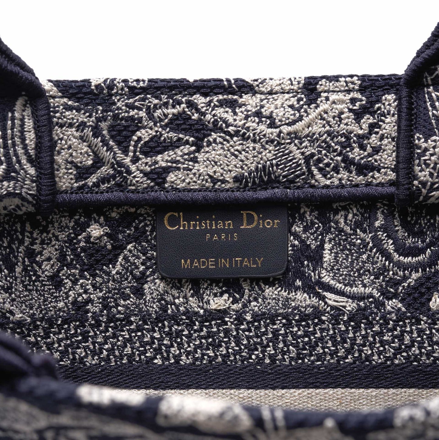 DIR1286 Book Tote tiger small MINI navy blue