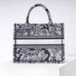 DIR1286 Book Tote tiger small MINI navy blue
