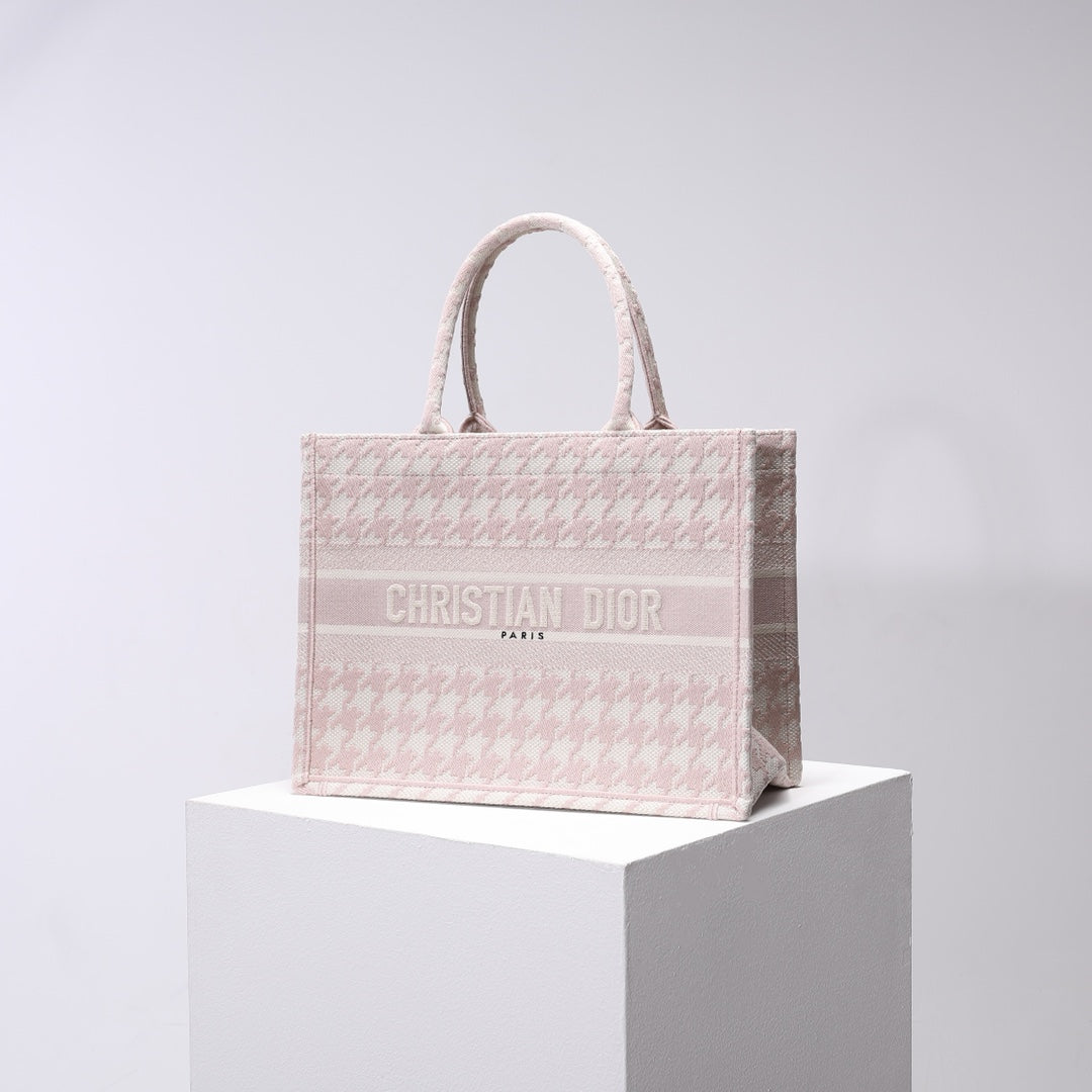 DIR1286 Book Tote pink small size 36.5CM 41.5CM
