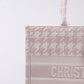 DIR1286 Book Tote pink small size 36.5CM 41.5CM