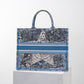 DIR1286 Book Tote blue big size MINI 36.5CM 41.5CM blue