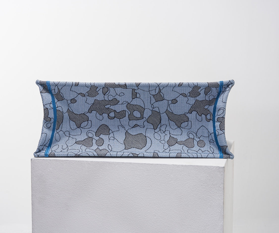 DIR1286 Book Tote blue big size MINI 36.5CM 41.5CM blue