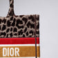 DIR1286 Book Tote BIG size 41.5cm 36.5cm Embroidery LOGO red Handbag Beige Mizza