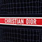 DIR1286 Book Tote BIG size 41.5cm 36.5cm Embroidery LOGO red Handbag black