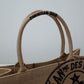 DIR1286 Book Tote BIG size 41.5cm 36.5cm Embroidery LOGO red Handbag grey-3