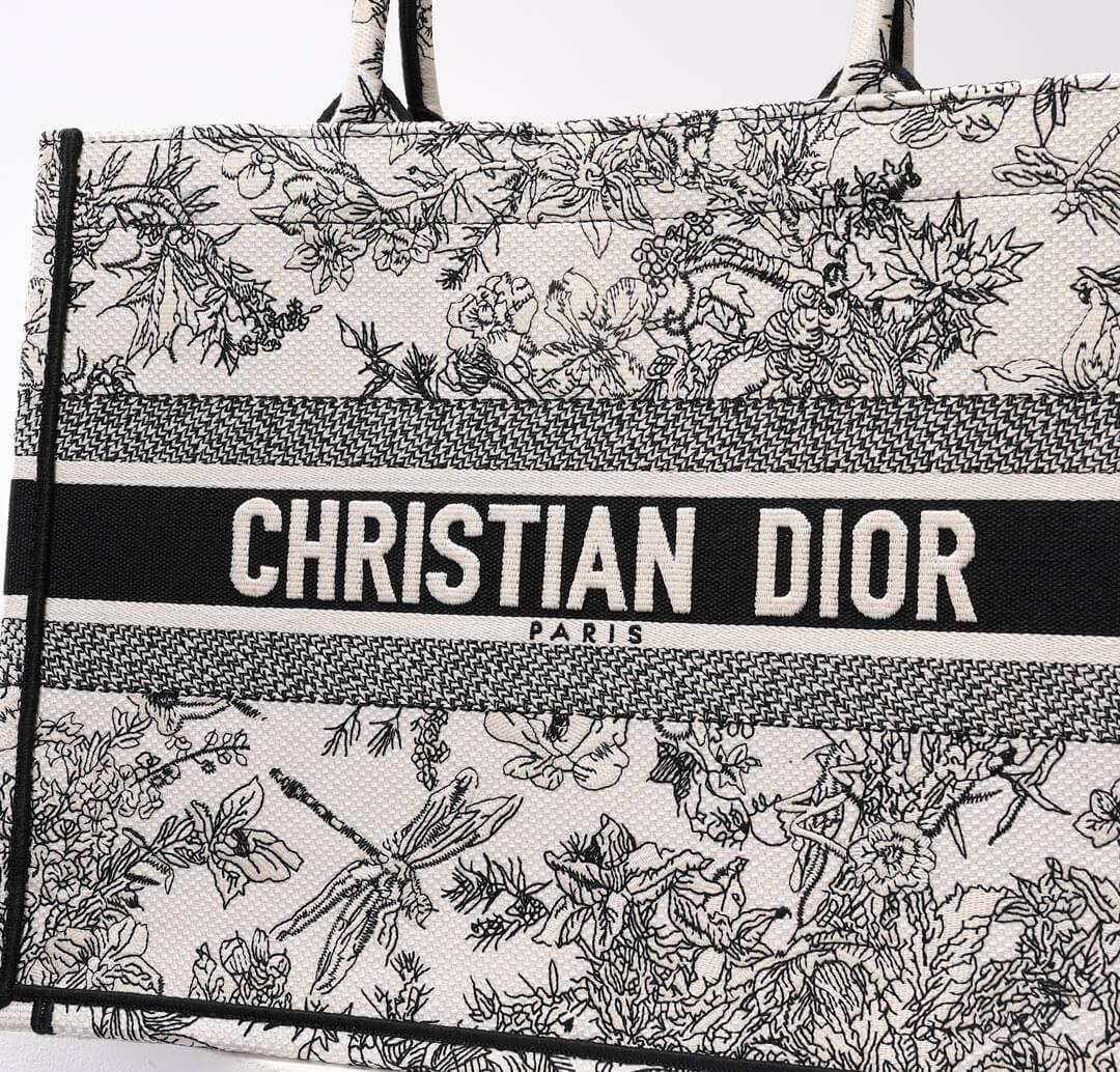 DIR1286 Book Tote tote bag grey Embroidery LOGO