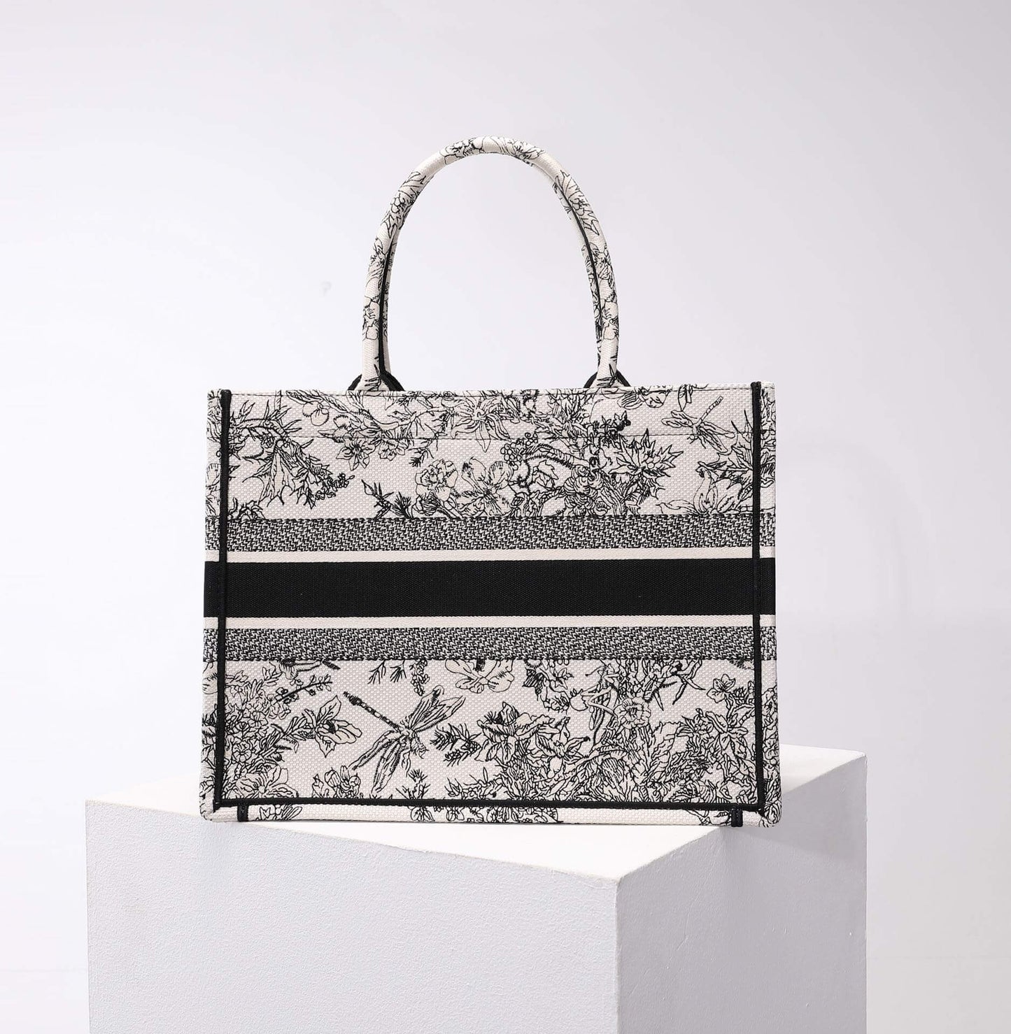 DIR1286 Book Tote tote bag grey Embroidery LOGO