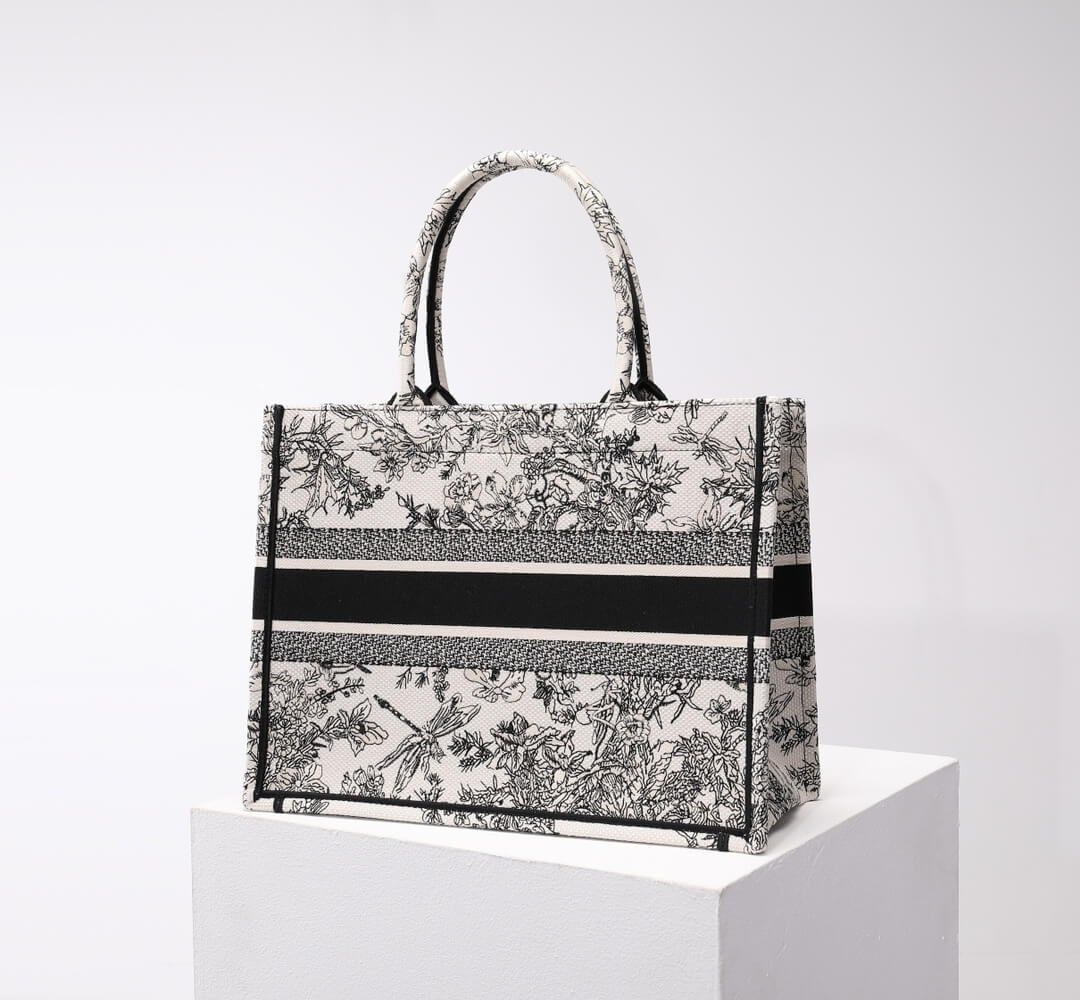 DIR1286 Book Tote tote bag grey Embroidery LOGO