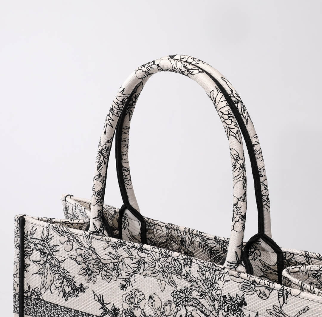 DIR1286 Book Tote tote bag grey Embroidery LOGO