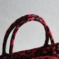 DIR1286 Book Tote BIG size 41.5cm 36.5cm Embroidery LOGO red Handbag maroon-3
