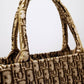 DIR1286 Book Tote BIG size 41.5cm 36.5cm Embroidery LOGO red Handbag yellow