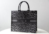 DIR1286 Book Tote BIG size 41.5cm 36.5cm Embroidery LOGO red Handbag Mizza-2