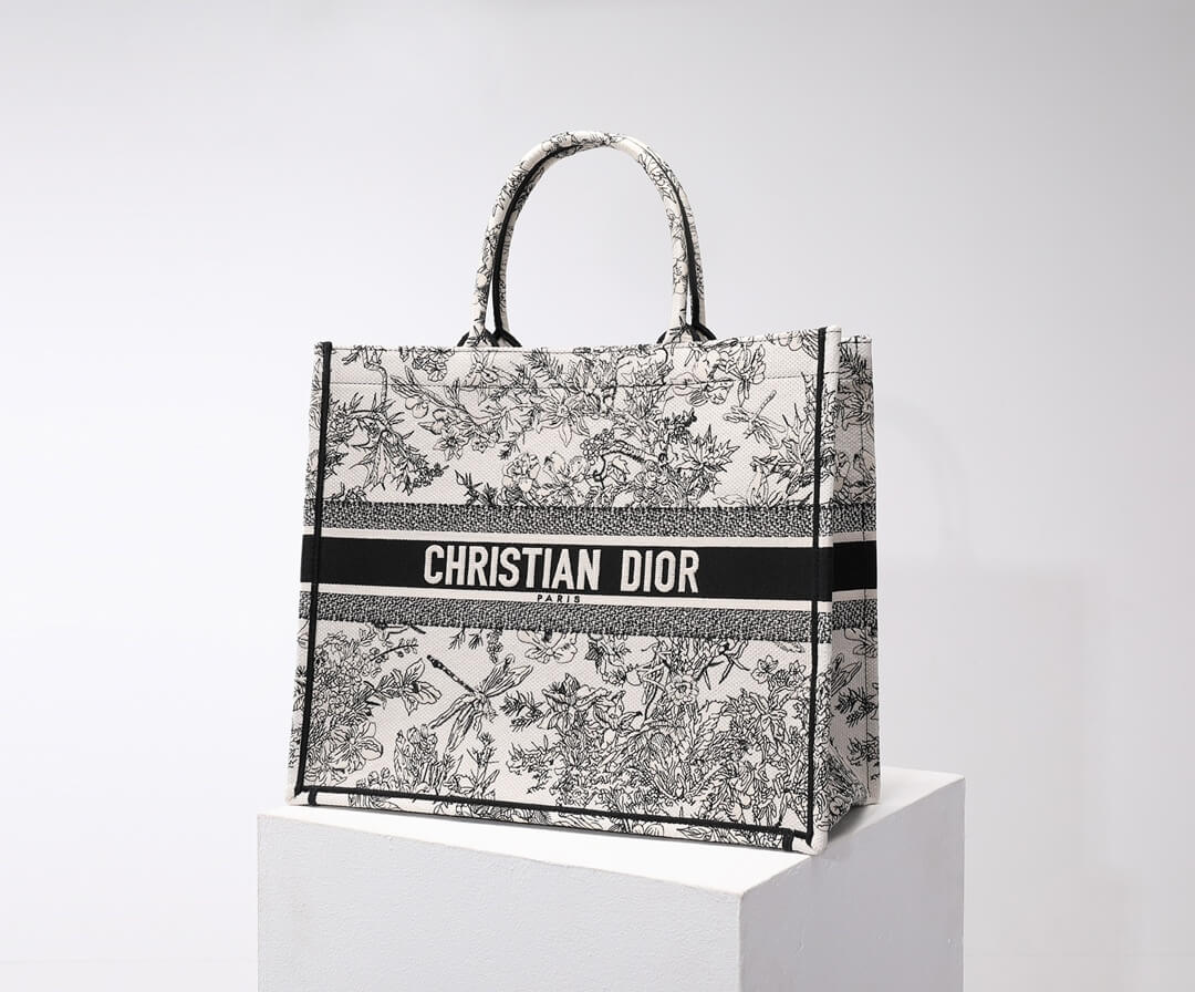DIR1286 Book Tote tote bag grey Embroidery LOGO
