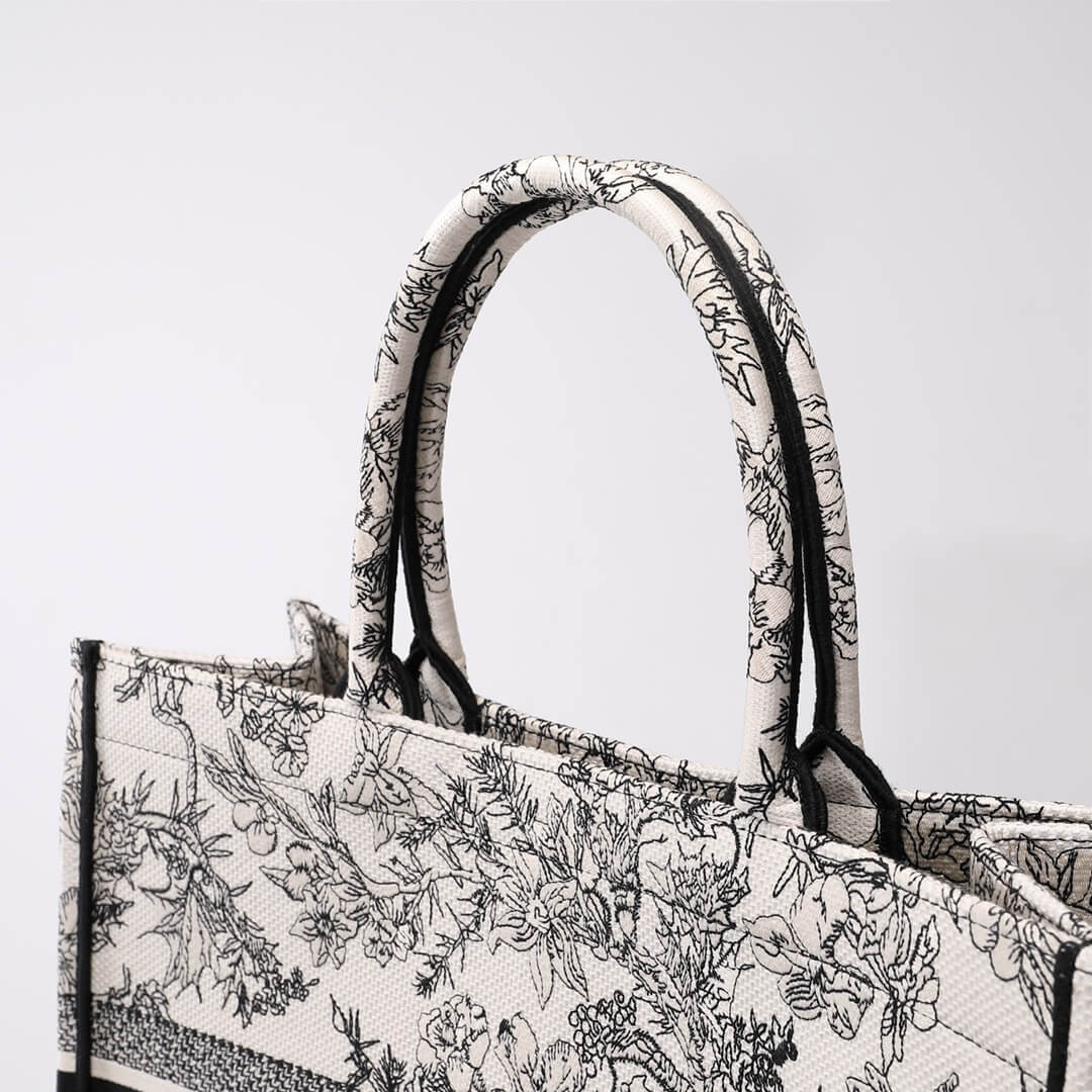 DIR1286 Book Tote tote bag grey Embroidery LOGO