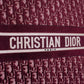 DIR1286 Book Tote BIG size 41.5cm 36.5cm Embroidery LOGO red Handbag maroon