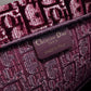 DIR1286 Book Tote BIG size 41.5cm 36.5cm Embroidery LOGO red Handbag maroon