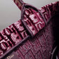 DIR1286 Book Tote BIG size 41.5cm 36.5cm Embroidery LOGO red Handbag maroon