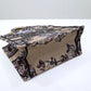 DIR1286 Book bag Tote Embroidery 36.5cm 41.5cm Handbag brown printing