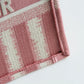 DIR1286 Book bag Tote Embroidery 36.5cm 41.5cm Handbag red white-2