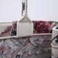DIR1286 Book bag Tote Embroidery 36.5cm 41.5cm Handbag white printing