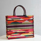 DIR1286 Book bag Tote Embroidery 36.5cm 41.5cm Handbag red-3