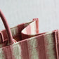 DIR1286 Book bag Tote Embroidery 36.5cm 41.5cm Handbag red white-2