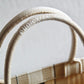 DIR1286 Book bag Tote Embroidery Khaki 36.5cm 41.5cm Handbag