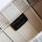 DIR1286 Book bag Tote Embroidery Khaki 36.5cm 41.5cm Handbag