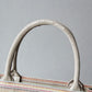 DIR1286 Book bag Tote Embroidery pink white 36.5cm 41.5cm Handbag