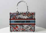 DIR1286 Book bag Tote Embroidery red printing 36.5cm 41.5cm Handbag