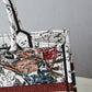 DIR1286 Book bag Tote Embroidery red printing 36.5cm 41.5cm Handbag