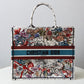 DIR1286 Book bag Tote Embroidery red printing 36.5cm 41.5cm Handbag