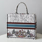 DIR1286 Book bag Tote Embroidery red printing 36.5cm 41.5cm Handbag