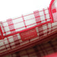 DIR1286 Book bag Tote Embroidery red white 36.5cm 41.5cm Handbag